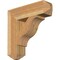 Ekena Millwork Funston Craftsman Rough Sawn Bracket, Western Red Cedar, 6"W x 24"D x 24"H BKT06X24X24FST04RWR - alternate 1
